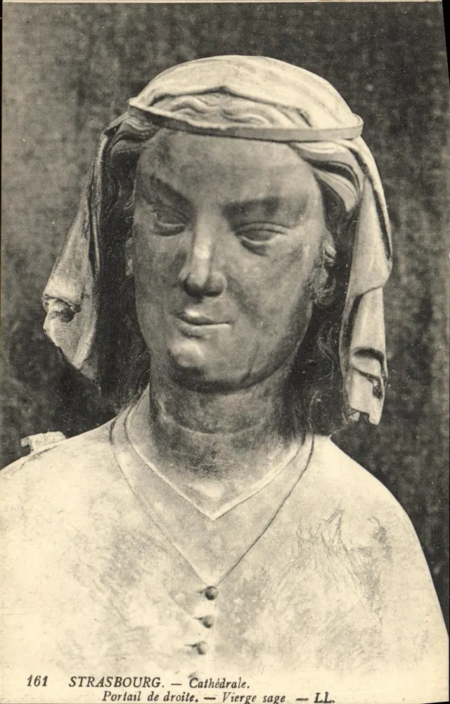 Straßburg — Rechter Portal — Weise Jungfrau — LL — n°161 - Vorderseite