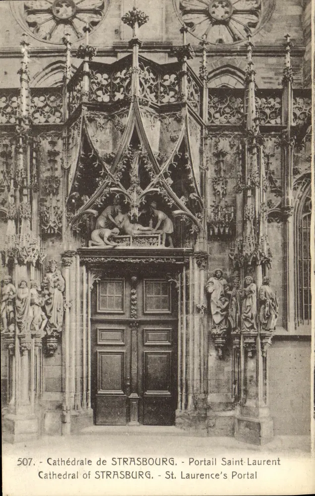 Kathedrale von STRASBOURG — Portal Saint-Laurent — Verleger Marquet, Nr. 507 - Vorderseite