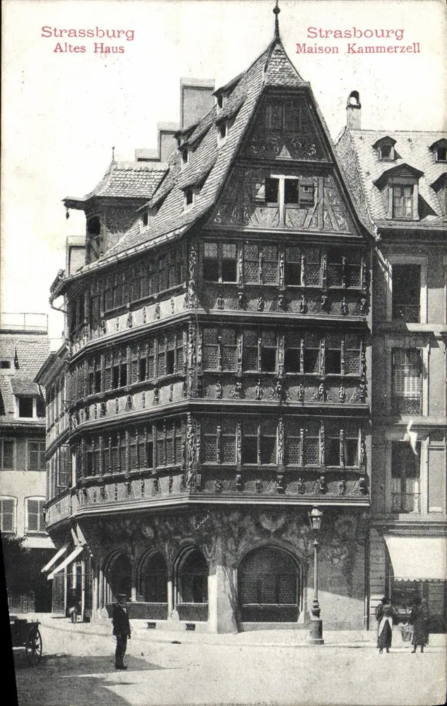 Strasbourg - Altes Haus (Maison Kammerzell) — Verleger Folz Laub, Strasbourg - Vorderseite