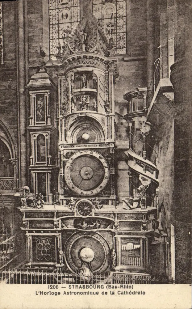Strasbourg (Bas-Rhin) — Die Astronomische Uhr der Kathedrale — Édition Alsacienne Paulus & Recht, n°1206 - Vorderseite