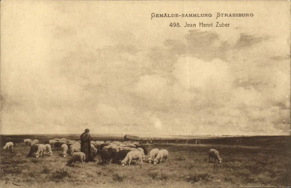 Landschaft mit Schäfer — Sammlung Strasbourg — H. Zuber, Strasbourg - Vorderseite