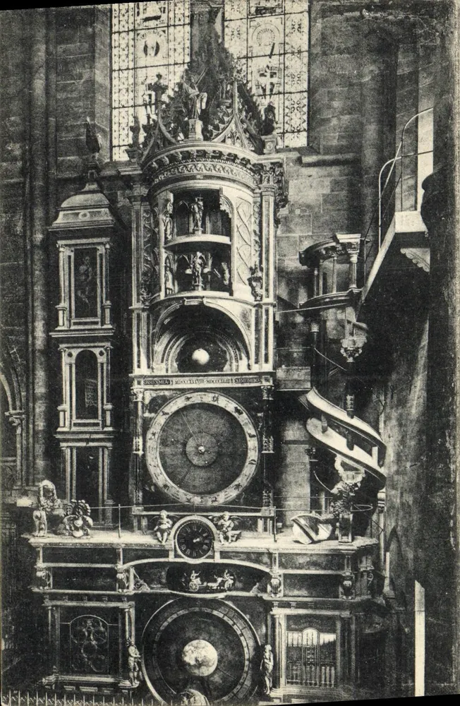 Astronomische Uhr der Kathedrale — Straßburg — veröffentlicht von Feltz & Fils - Vorderseite