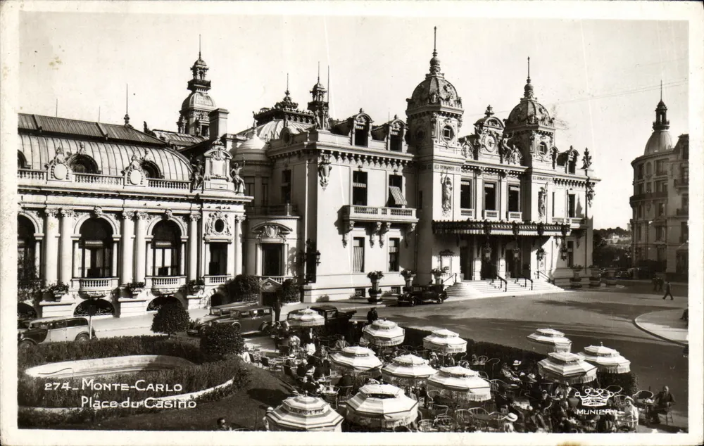 Monte-Carlo — Praça do Cassino — Éditions Art Munier, n°274 - Frente