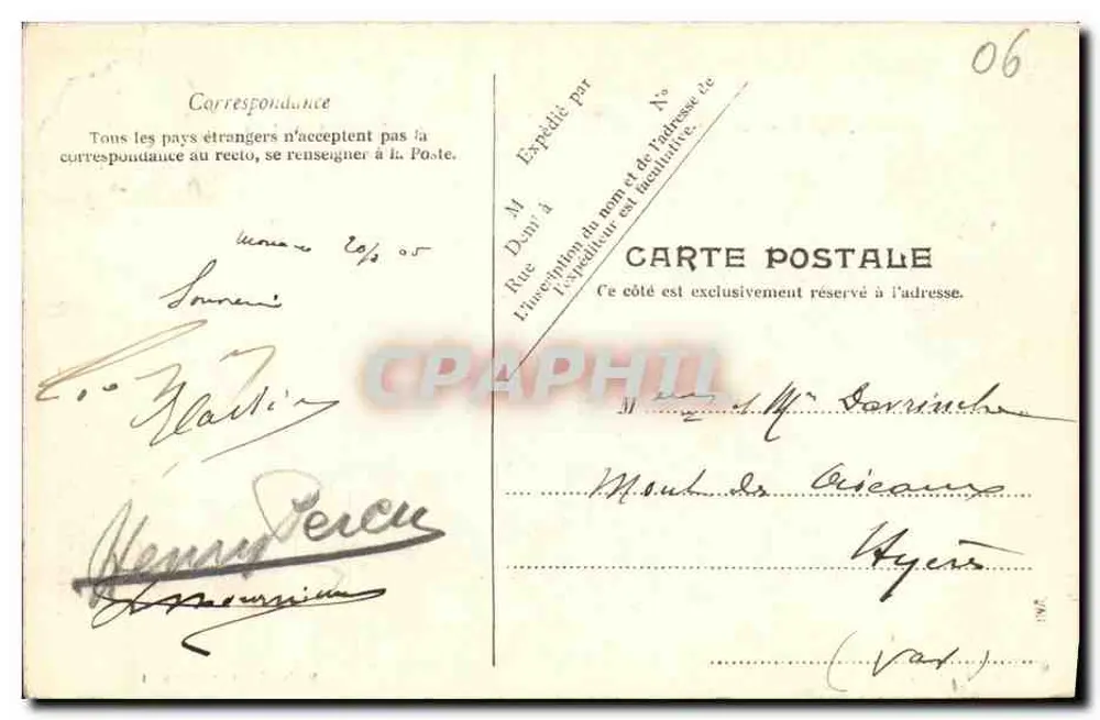 Monte-Carlo — Les Beaux-Arts — H. D. Editeur, Paris - Verso