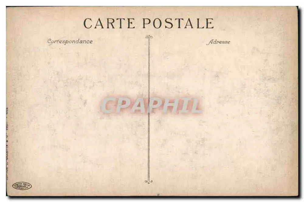 Monte-Carlo — Allgemeiner Blick von der Cornichestraße — Ansichtskarten-Ausgabe von Bulletta & Cie, Nr. 851 - Rückseite