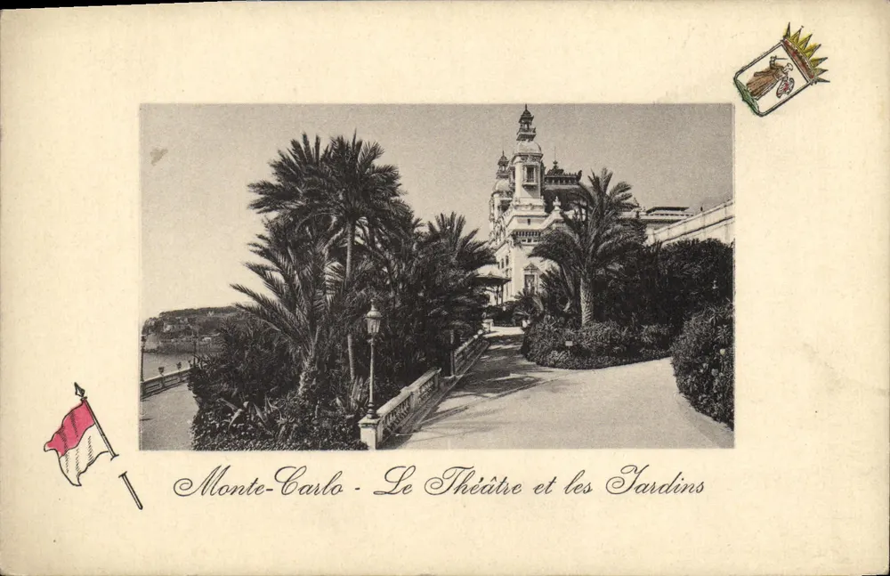 Monte-Carlo - Das Theater und die Gärten — Edition Guggenheim & Cie, Zürich, n° 13105 - Vorderseite