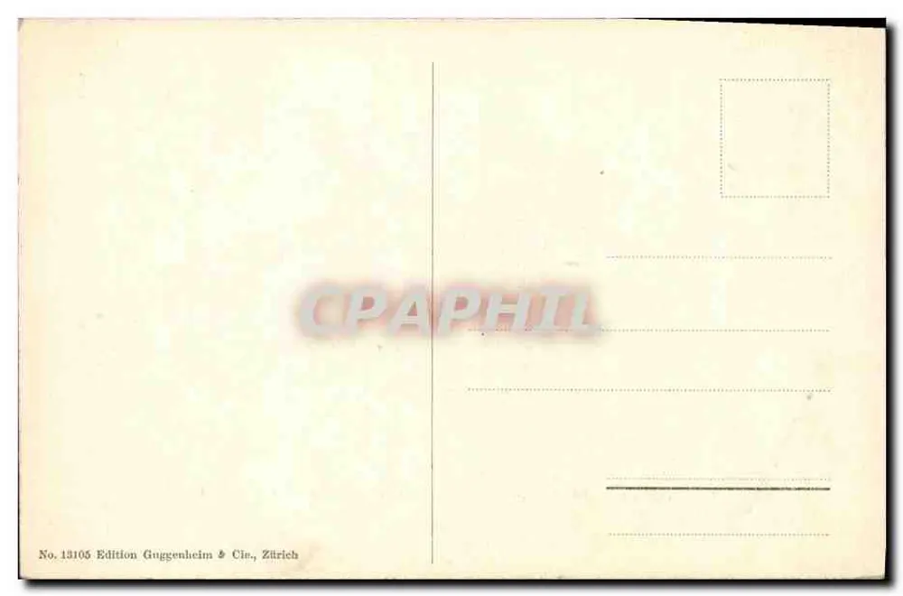 Monte-Carlo - Das Theater und die Gärten — Edition Guggenheim & Cie, Zürich, n° 13105 - Rückseite