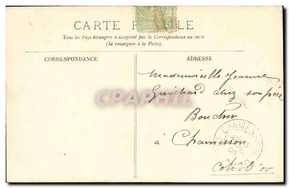 Monte-Carlo — Os Parterres — LL. — n°377 - Verso