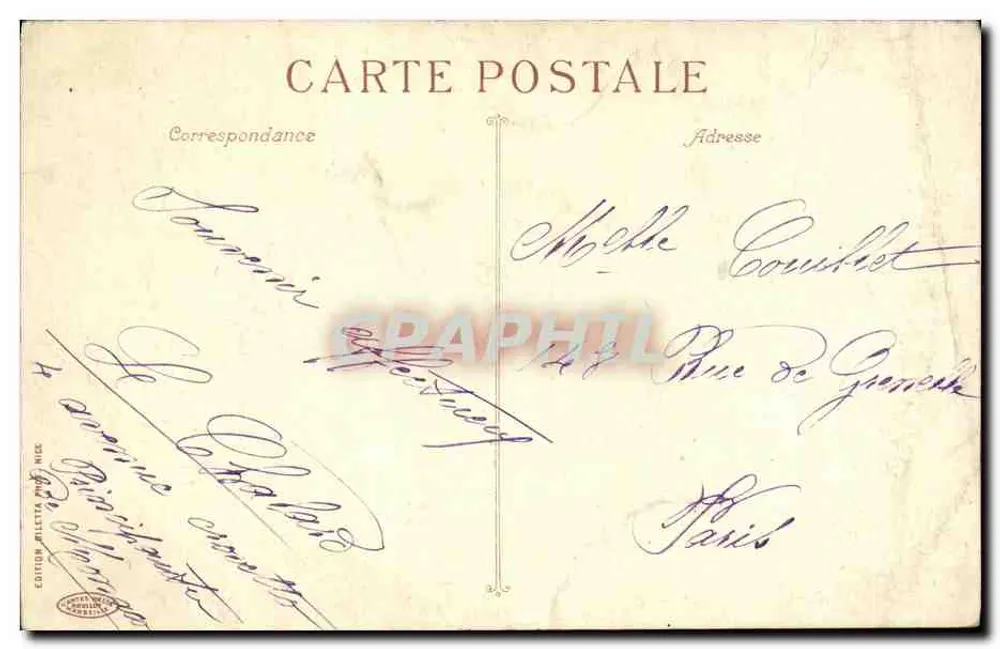 Monte-Carlo — Die Terrassen und das Denkmal von Berlioz — Edition Bilelta, Nr. 778 - Rückseite