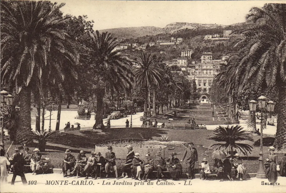 Monte-Carlo - Die Gärten in der Nähe des Casinos - LL - Selecta - Vorderseite