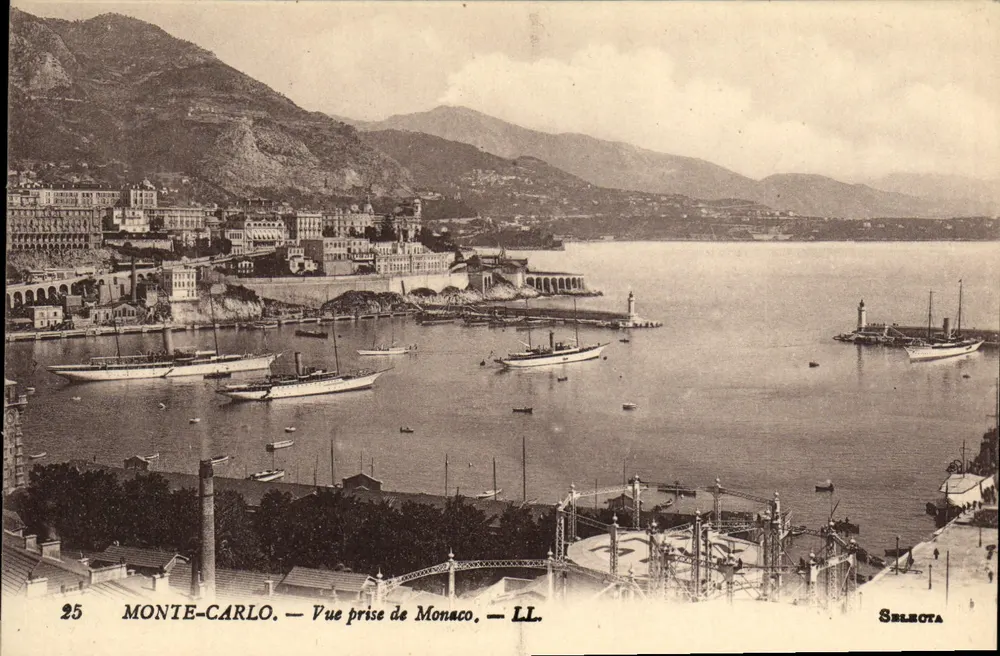 Monte-Carlo — Vista tirada de Mônaco — LL. — Sélecta, n°25 - Frente