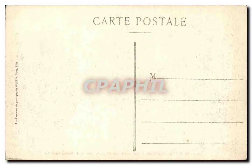 Monte-Carlo — Das Casino und die Gärten. Die Boulingrins — Giletta-Ausgabe - Rückseite