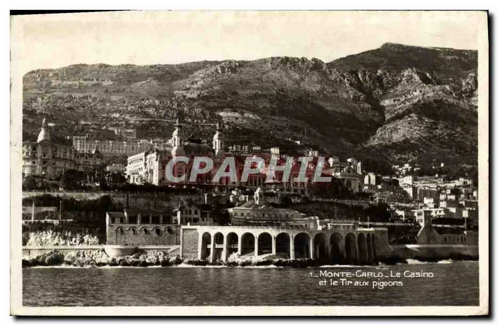 Monte-Carlo — Das Casino und das Taubenschuss-Feld — Les Éditions Frans - Vorderseite