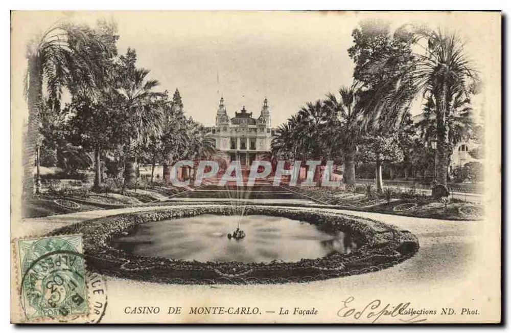 Cassino de Monte-Carlo — A Fachada — Ed. Lapill Collections ND. Fot. - Frente
