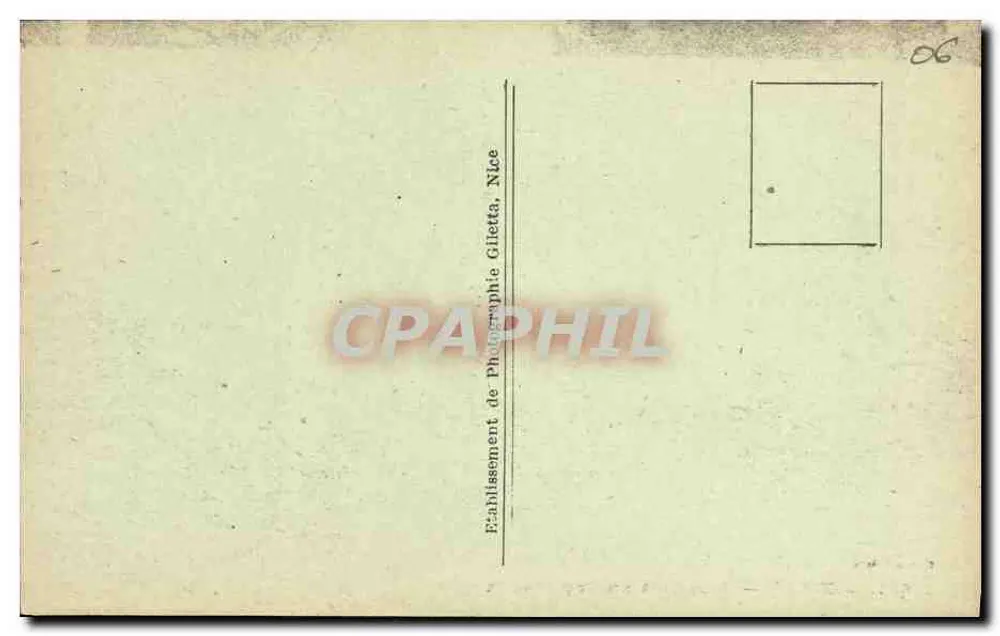 Menton — Subsolo no Cap Martin — Edição Gilletta, n° 951 - Verso