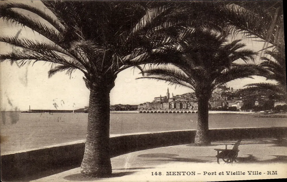 Menton — Hafen und Altstadt — RM — 148 - Vorderseite
