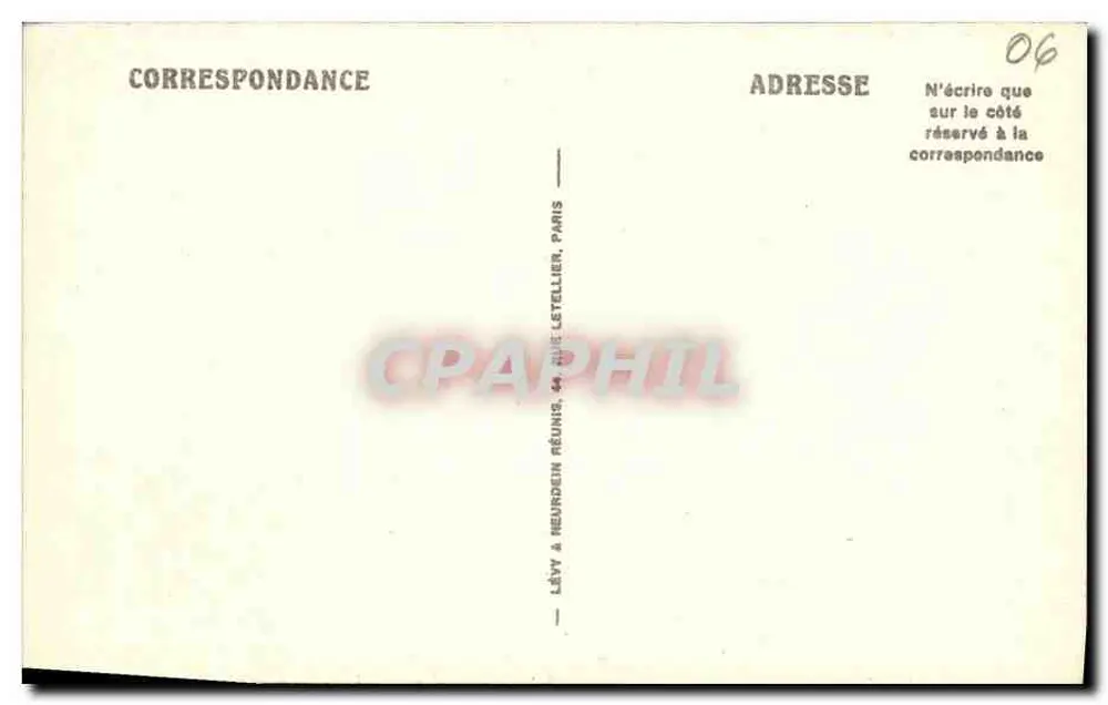 Menton — Avenida da Fronteira — editor LL, n° 147 - Verso