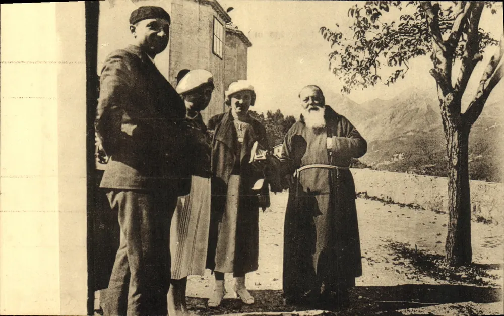 N.D. da Annonciade — Explicações aos Peregrinos — Imp. Patras, Menton - Frente