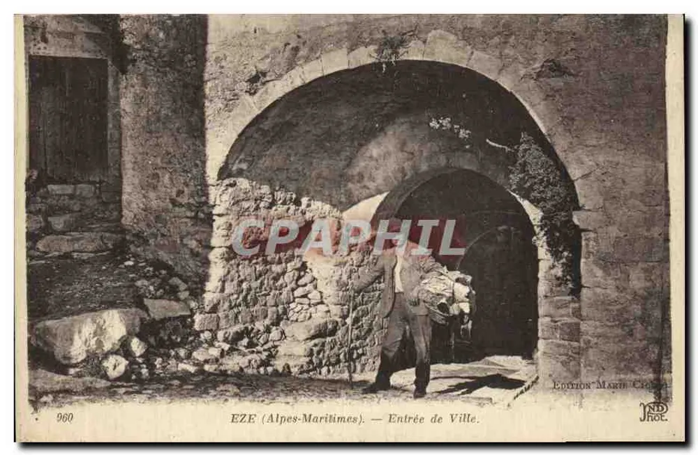 EZE (Alpes-Maritimes) — Entrada da Cidade — Edição Marie Closa - Frente
