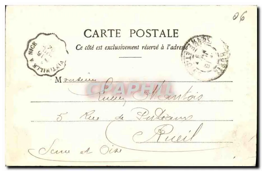 Cape Ferrat - O Farol — editor Nica, n° 366 - Verso