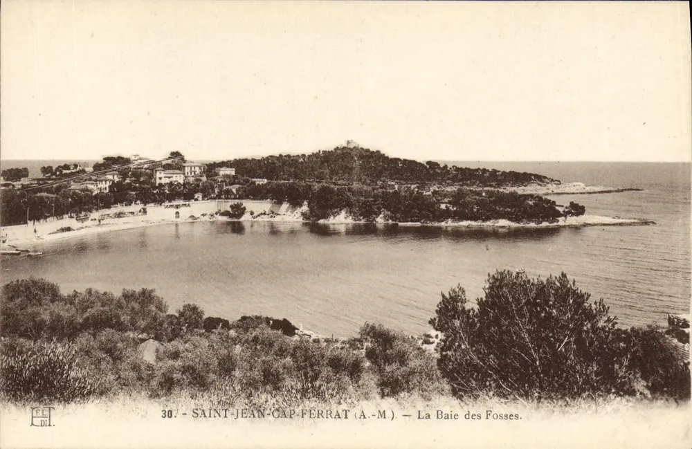 Saint-Jean-Cap-Ferrat (A.-M.) — Ansicht der Baie des Fosses — Verlag F. Laugier, Nice, Nr. 30 - Vorderseite