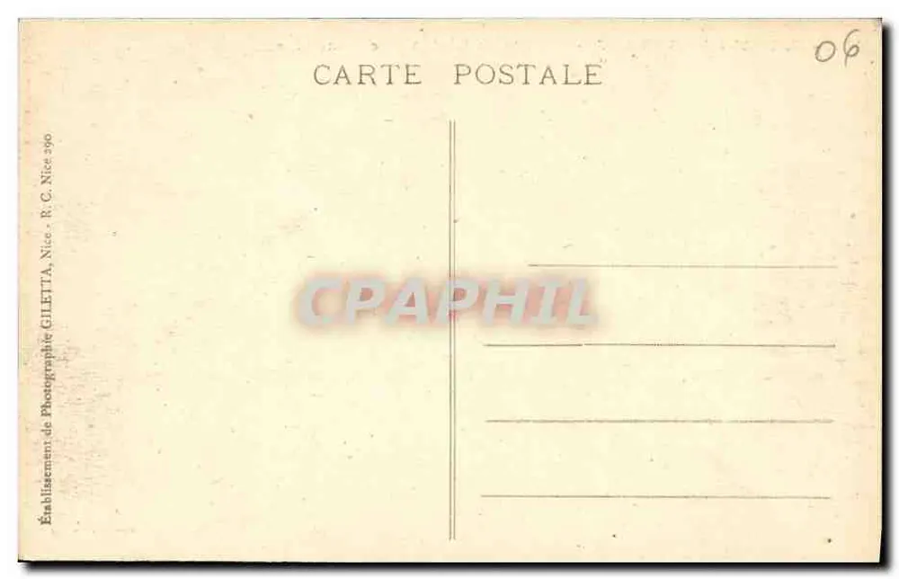 Insel Saint-Honorat - Abtei Lérins - Der Friedhof — Verlag Gilettà, Nice - Rückseite