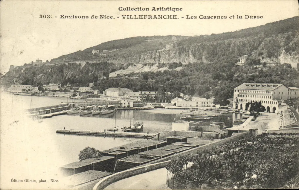 Villefranche-sur-Mer — Die Kasernen und die Darse — Édition Giletta, Foto Nice, Nr. 303 - Vorderseite