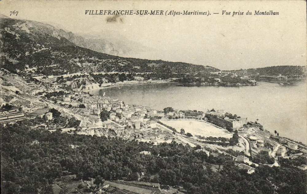 Villefranche-sur-Mer (Alpes-Maritimes) — Aufnahme vom Montalban — Verleger A. Benoiston & Cie, Nr. 767 - Vorderseite