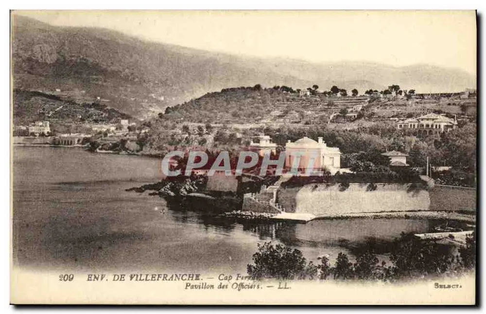 Umgebung von Villefranche — Cap Ferrat — Pavillon der Offiziere — LL. — n° 209 - Vorderseite