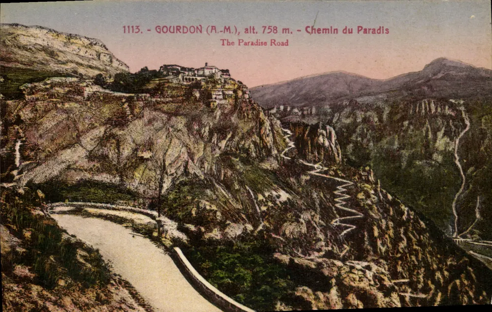 Gourdon (A.-M.), alt. 758 m. — Caminho do Paraíso — The Paradise Road - Frente
