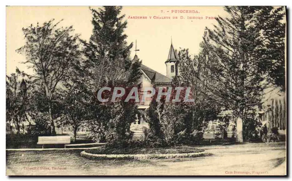 Gärten und Chalets von D. Isidoro Pedra — Puigcerdà — Casa Bismenge, Puigcerdà - Vorderseite