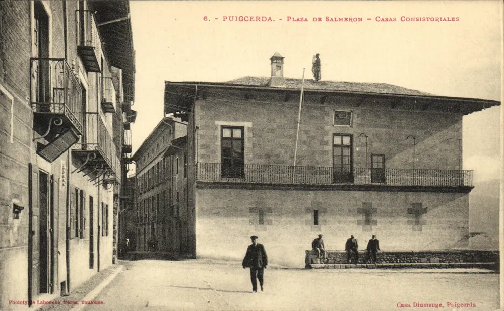 Puigcerda - Plaza de Salmeron - Casas Consistoriales — Phototype Labonche Frères, Toulouse - Vorderseite