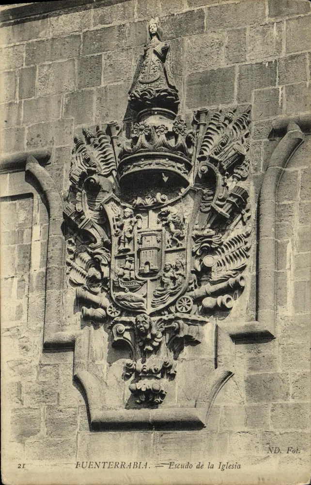 Fuenterrabía — Wapen van de Kerk — ND. Fot. - Voorkant