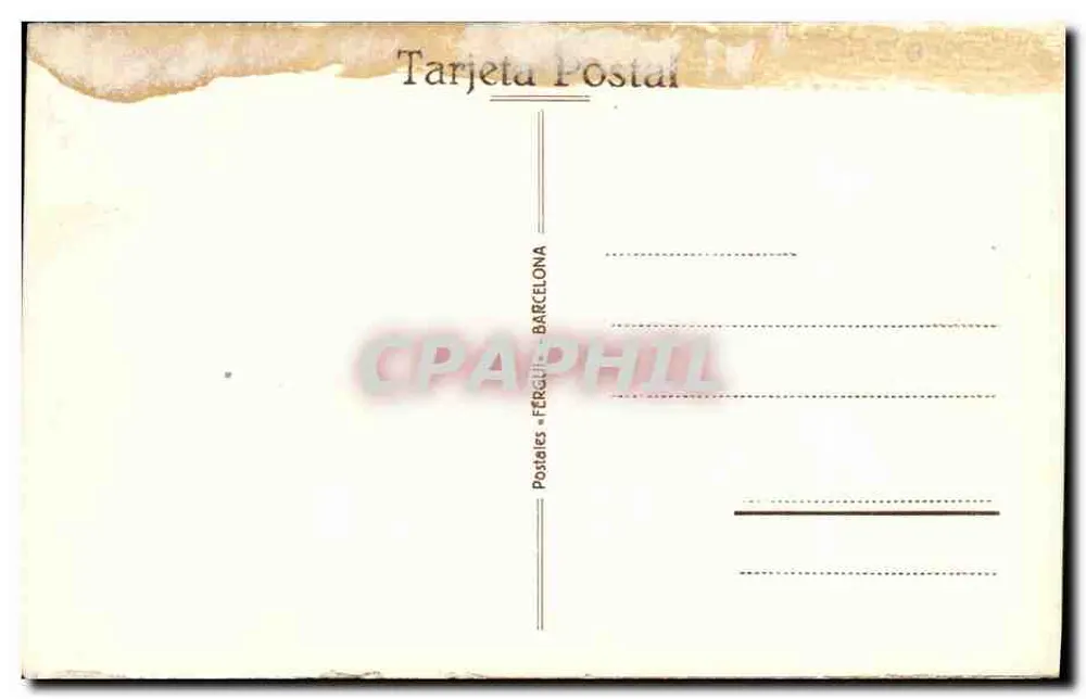 Barcelona — Catedral, fachada — Tarjetas Postales Barcelona - Verso