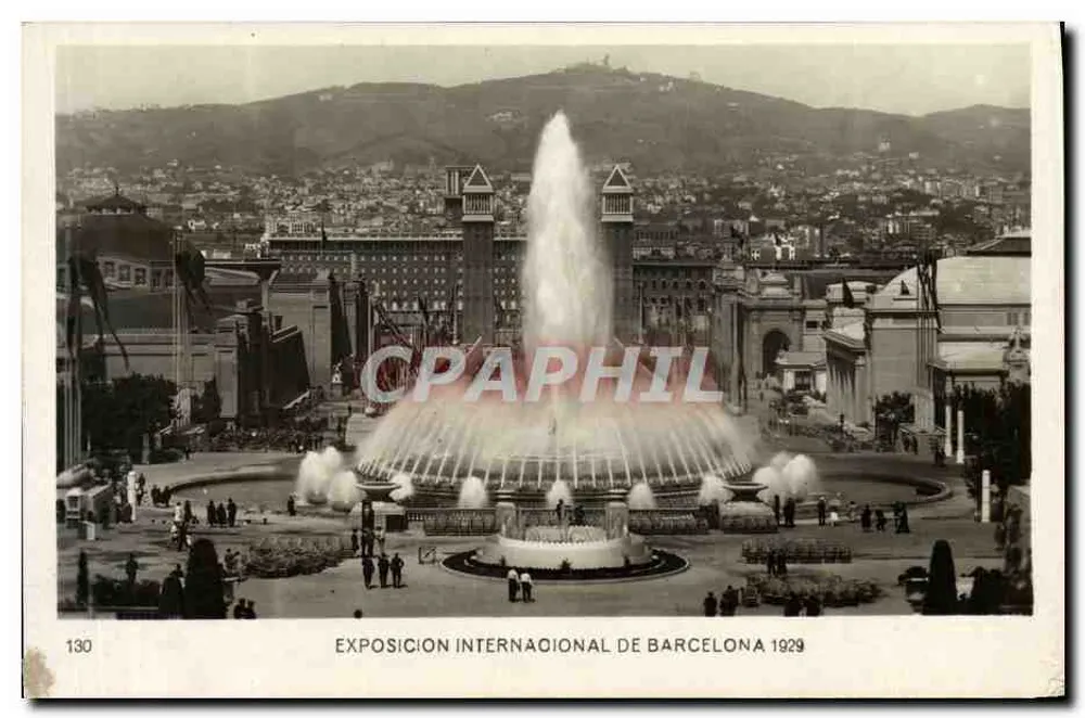 Fontaine Magique — Exposition Internationale de Barcelone 1929 — Gráficas E.I.B. - Frente