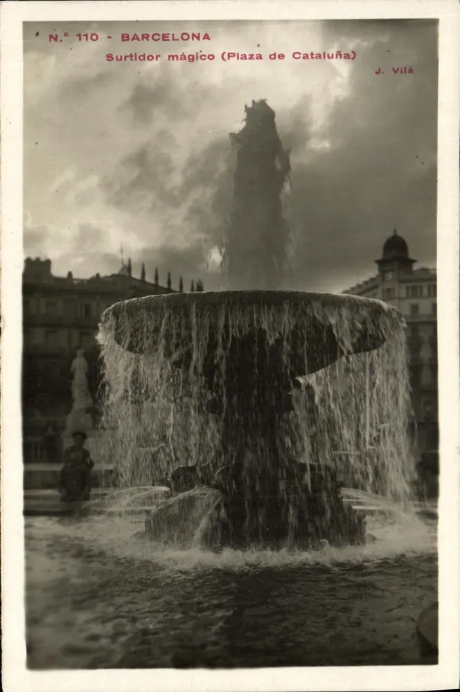 Magische Fontäne - Plaza de Cataluña - J. Vilá - Vorderseite