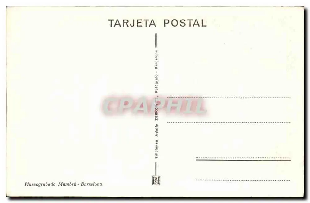 Clausstro der Kirche Santa Ana — Barcelona — Verlag Zarrountes, Nr. 40 - Rückseite