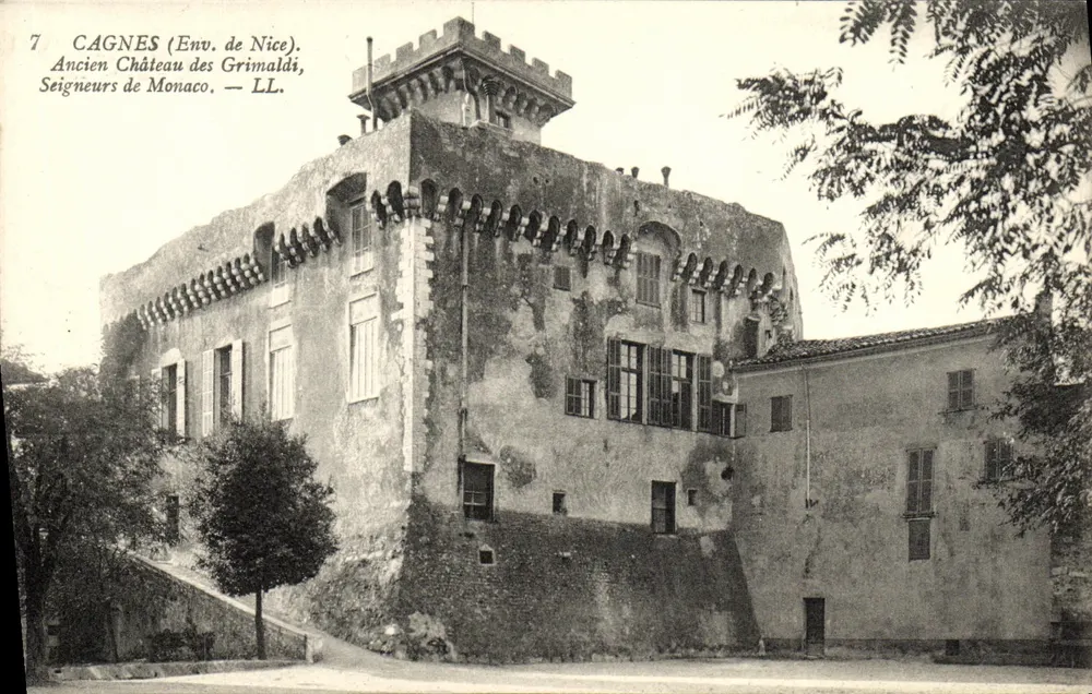 Cagnes (Umgebung von Nice). Altes Schloss der Grimaldi, Herren von Monaco. — LL. - Vorderseite
