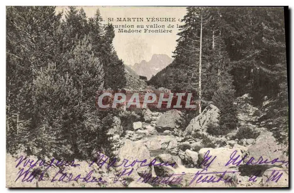 St-Martin-Vésubie — Ausflug ins Tal der Madone Frontière — unbekannter Verlag - Vorderseite