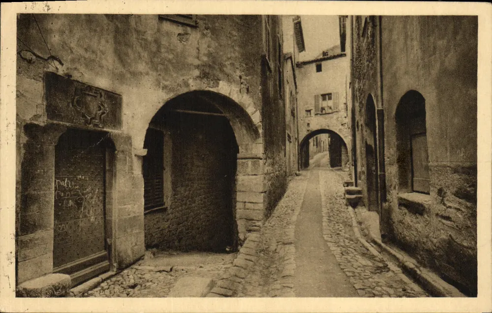 Saint-Paul (Alpes-Maritimes) — Eine alte Tür — Ausgabe A. Baux - Vorderseite