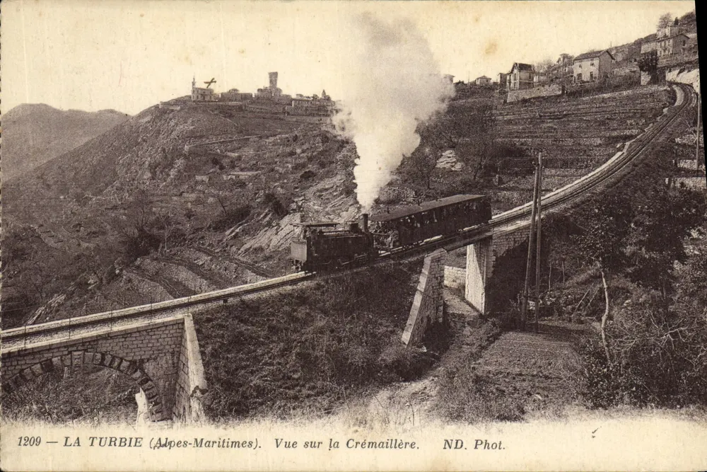 La Turbie (Alpes-Maritimes) — Ansicht der Crémaille — ND. Foto Nr. 1209 - Vorderseite