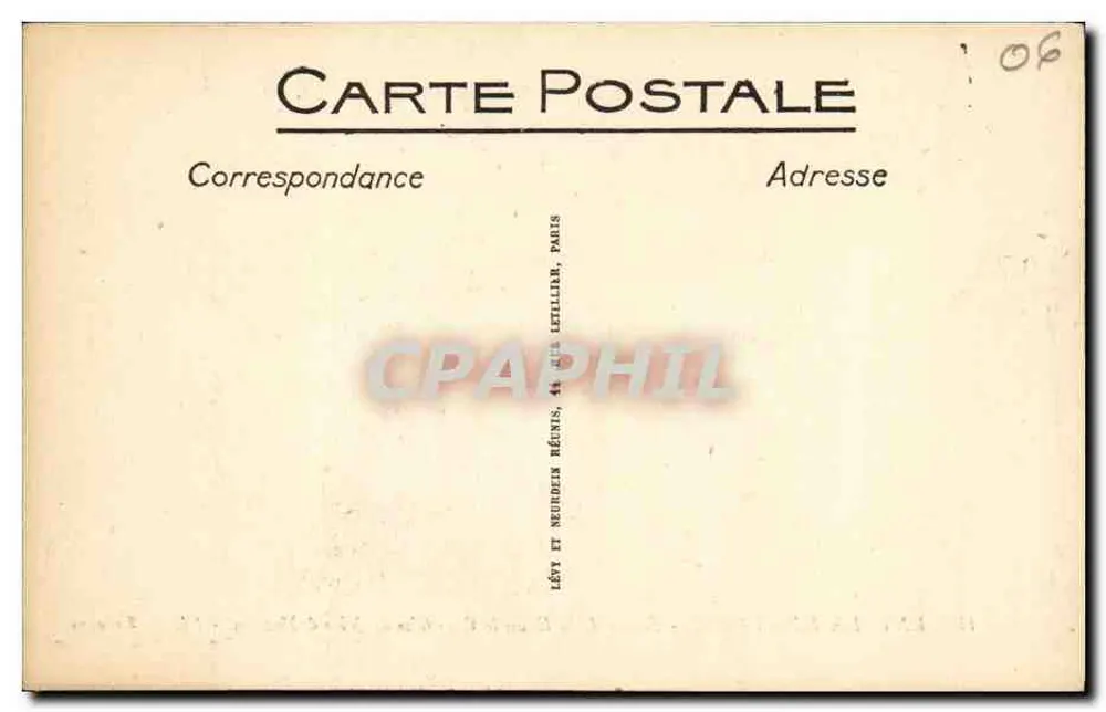 Umgebung von Turbie — Route der Grande Corniche von Nice nach Menton — Selecta - Rückseite