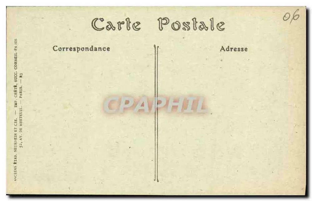 La Turbie (Alpes-Maritimes) — Ansicht der Prinzipalität Monaco — Verlag Anciens Neuphin et Cie, Paris - Rückseite