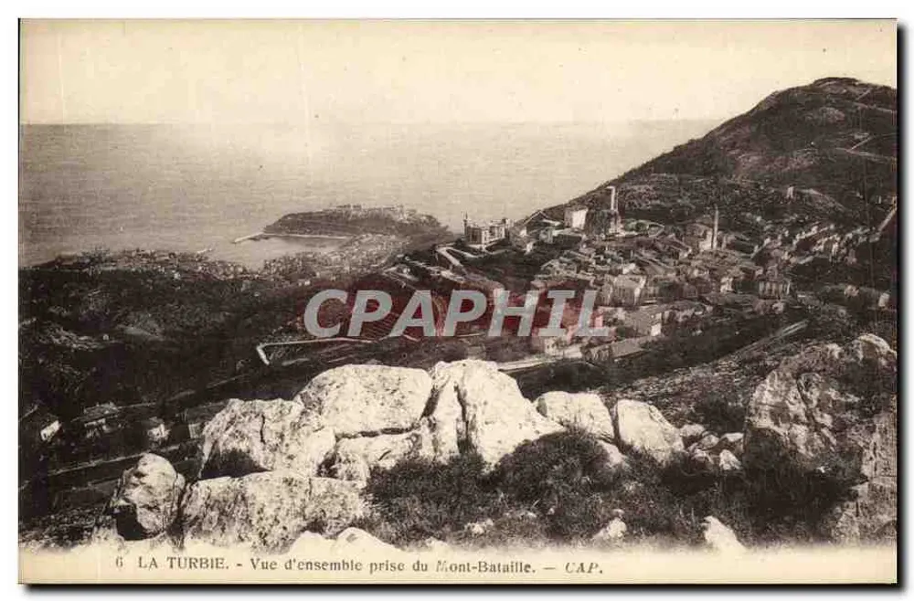 La Turbie — Panoramablick vom Mont-Bataille — CAP - Vorderseite
