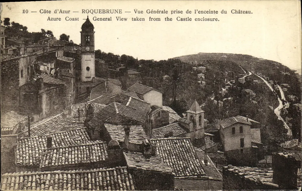 Roquebrune — Allgemeiner Blick vom Schlosswall — Edition Airraz-Nice - Vorderseite
