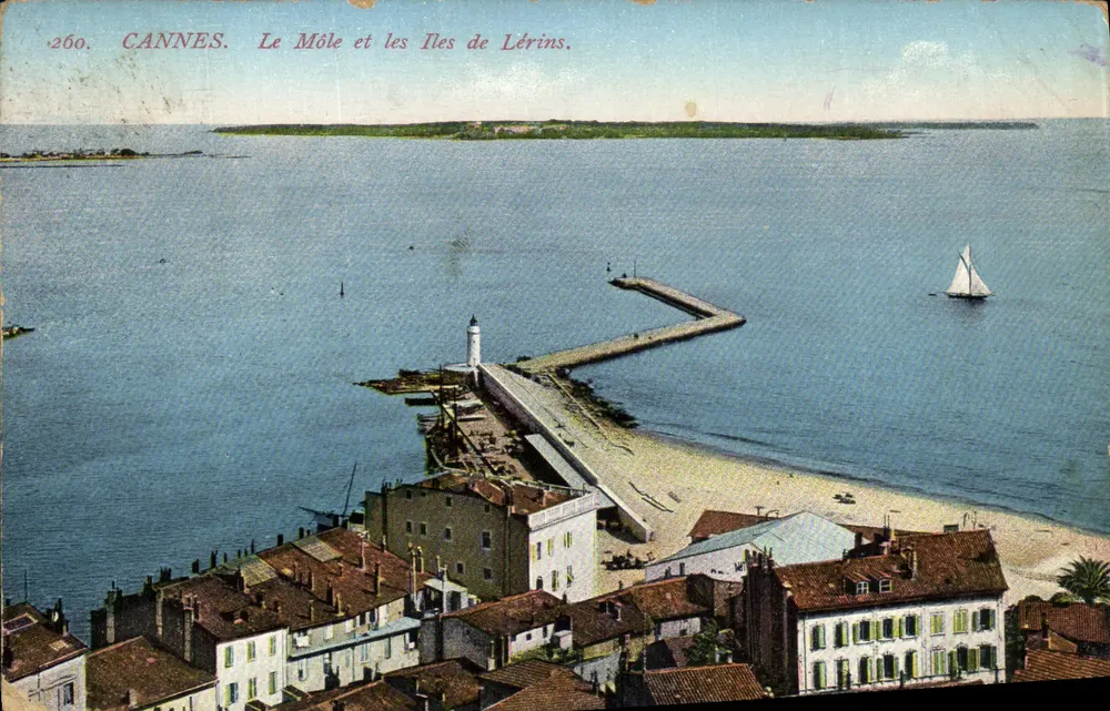 CANNES. Der Môle und die Îles de Lérins. — A. Sauvaigo-Nice, n° 260. - Vorderseite