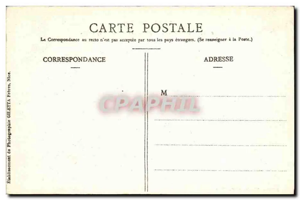 CANNES — Rocce della Napoule — Edizione Giletta, fot., Nizza - Verso