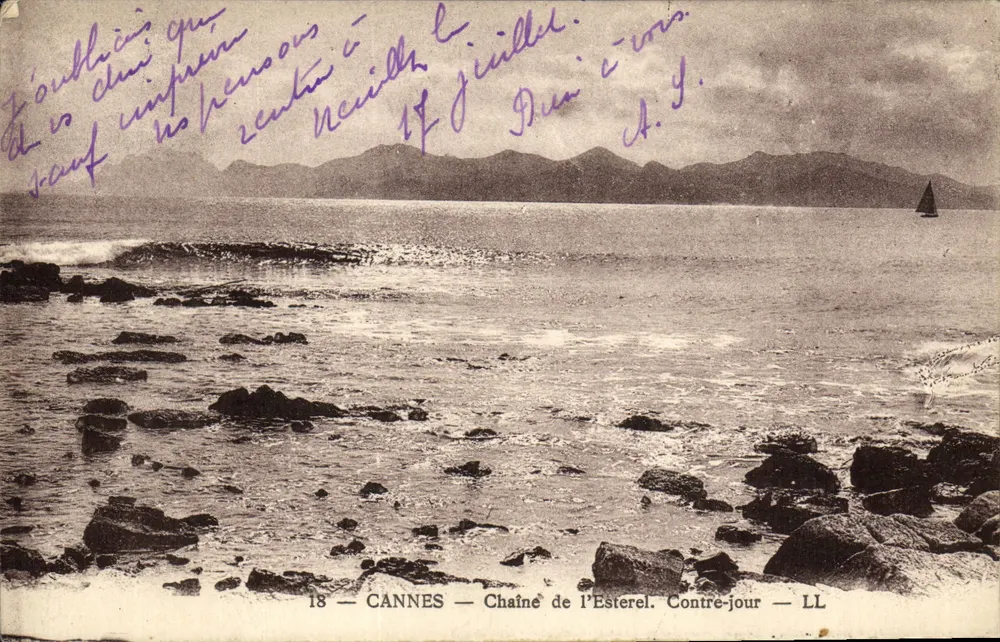 Cannes — Kette des Esterel — Rücklicht — LL - Vorderseite