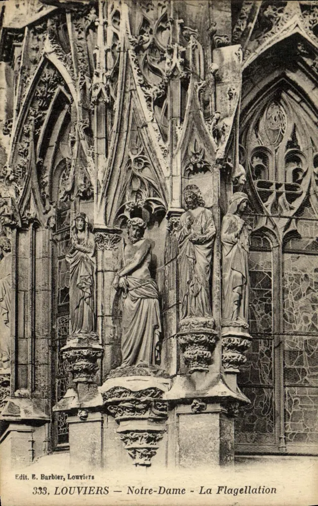 Louviers — Notre-Dame - A Flagelação — Edit. E. Barbier, Louviers, n°333 - Frente