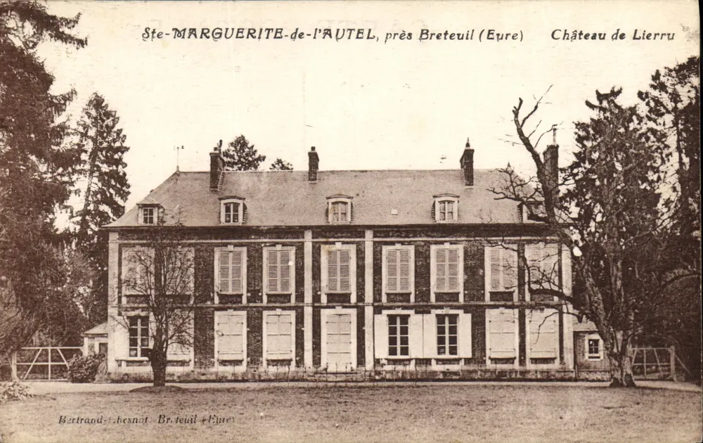 Ste-MARGUERITE-de-l'AUTEL, in der Nähe von Breteuil (Eure) — Schloss Lierru — Bertrand-chesnot - Vorderseite
